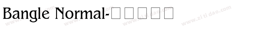 Bangle Normal字体转换